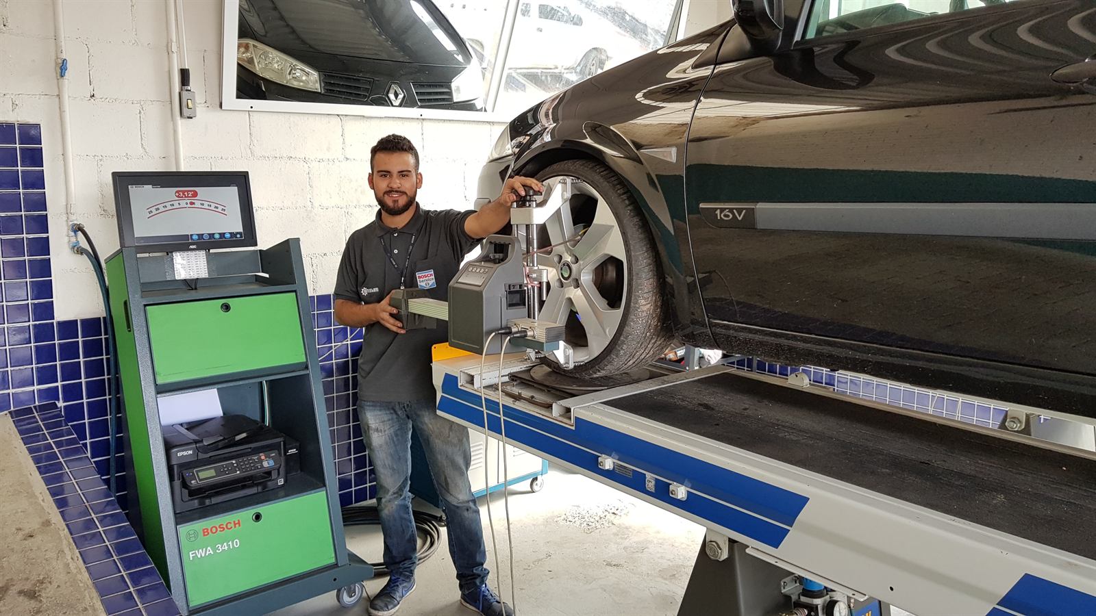 Alinhamento de rodas na Auto Milani